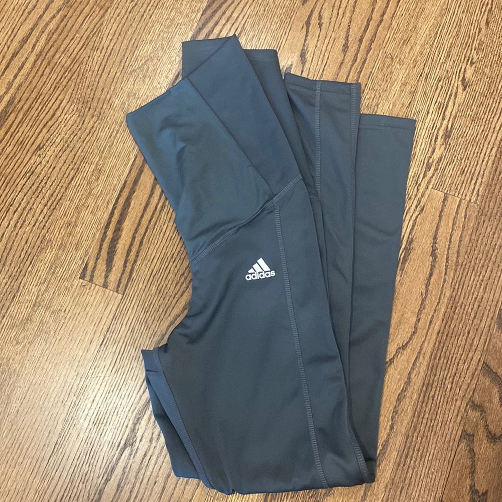 Adidas grey maternity workout leggings